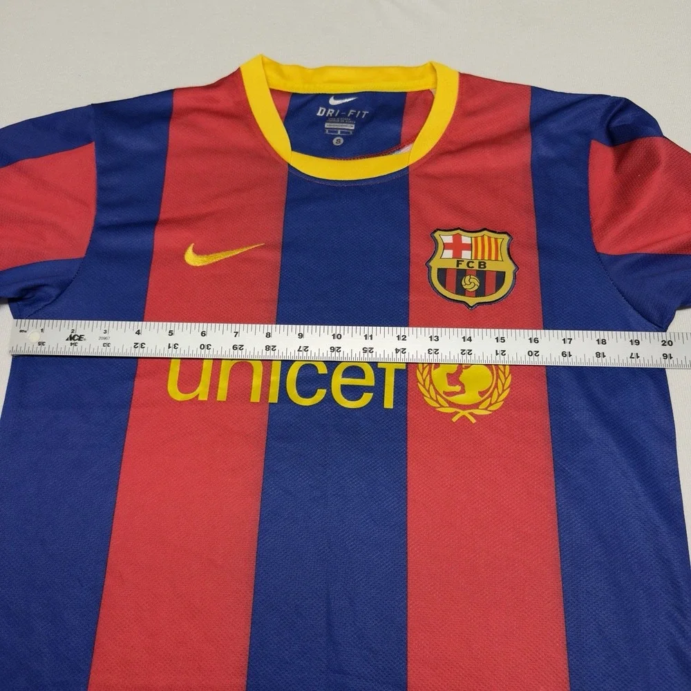 2010-11 Nike Barcelona FCB Soccer Kit Jersey Small S Futbol‎ Soccer Authentic